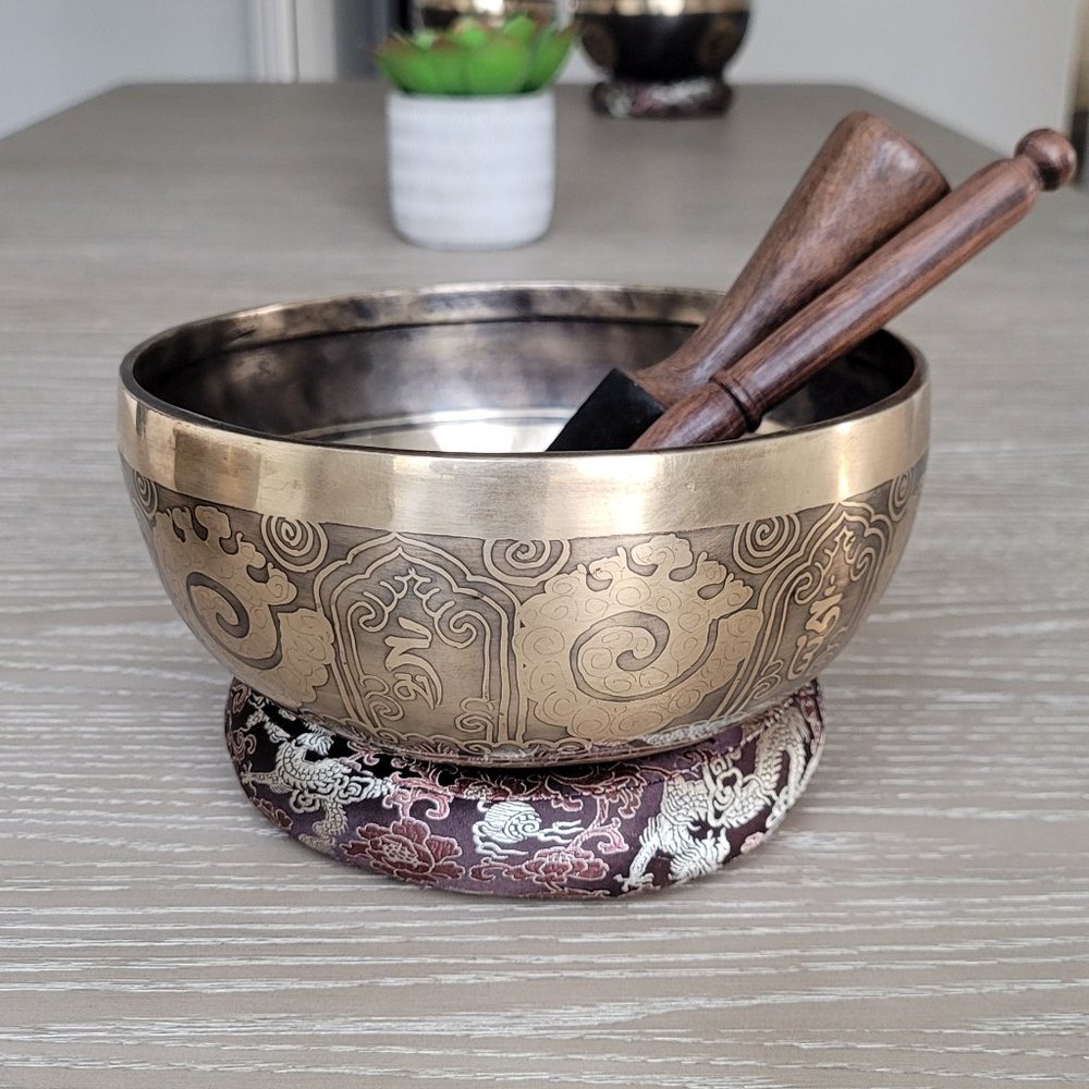 8 inch Large Master Healing Singing bowls Set ~